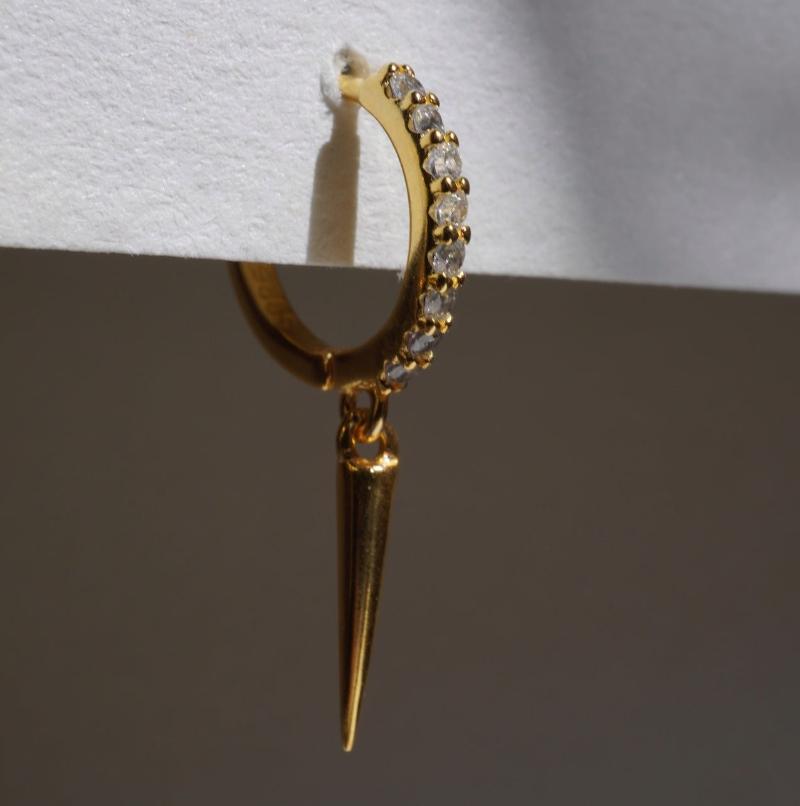 14K Dagger Hoop INAGIO