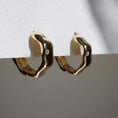 Load image into Gallery viewer, Chunky Hoops Set INAGIO silver piercing
