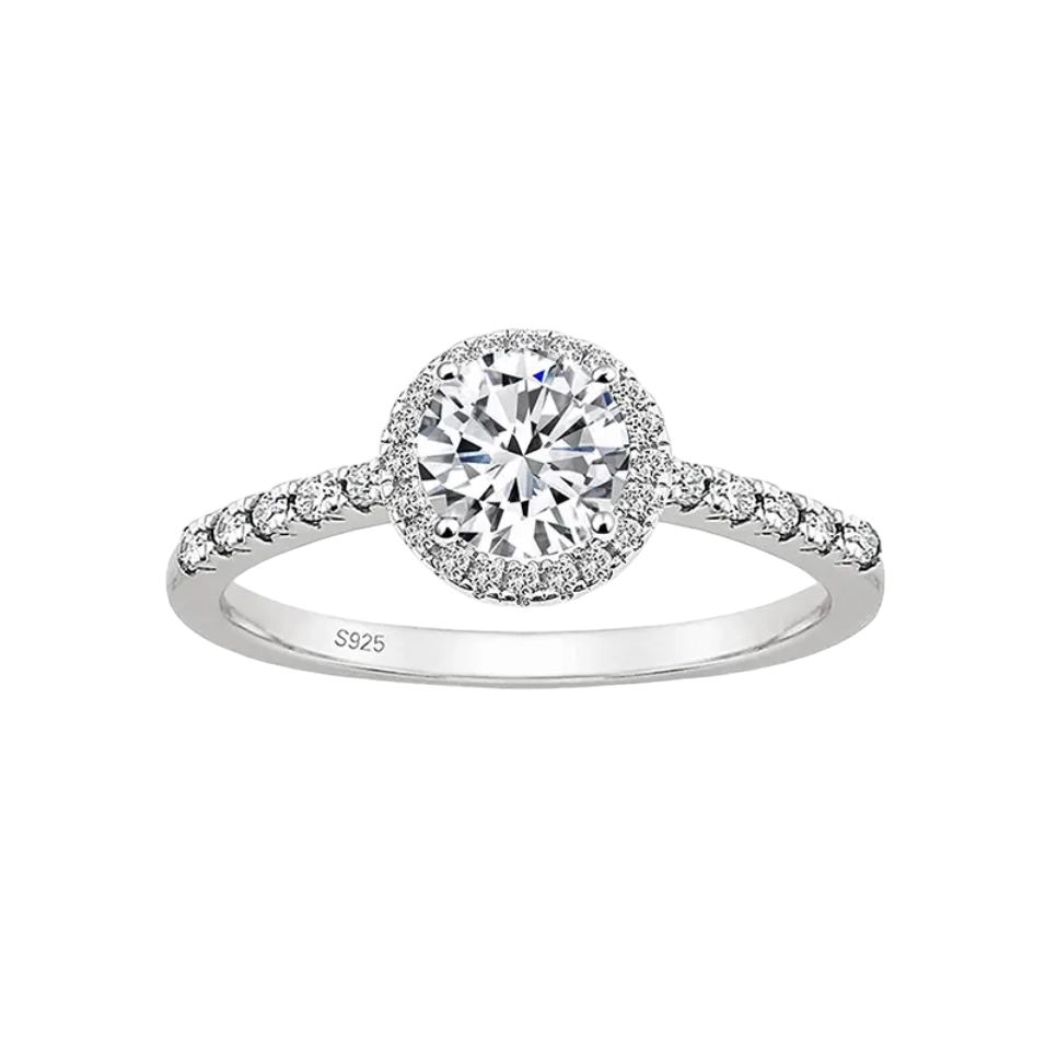 INAGIO 925 sterling silver  diamond ring